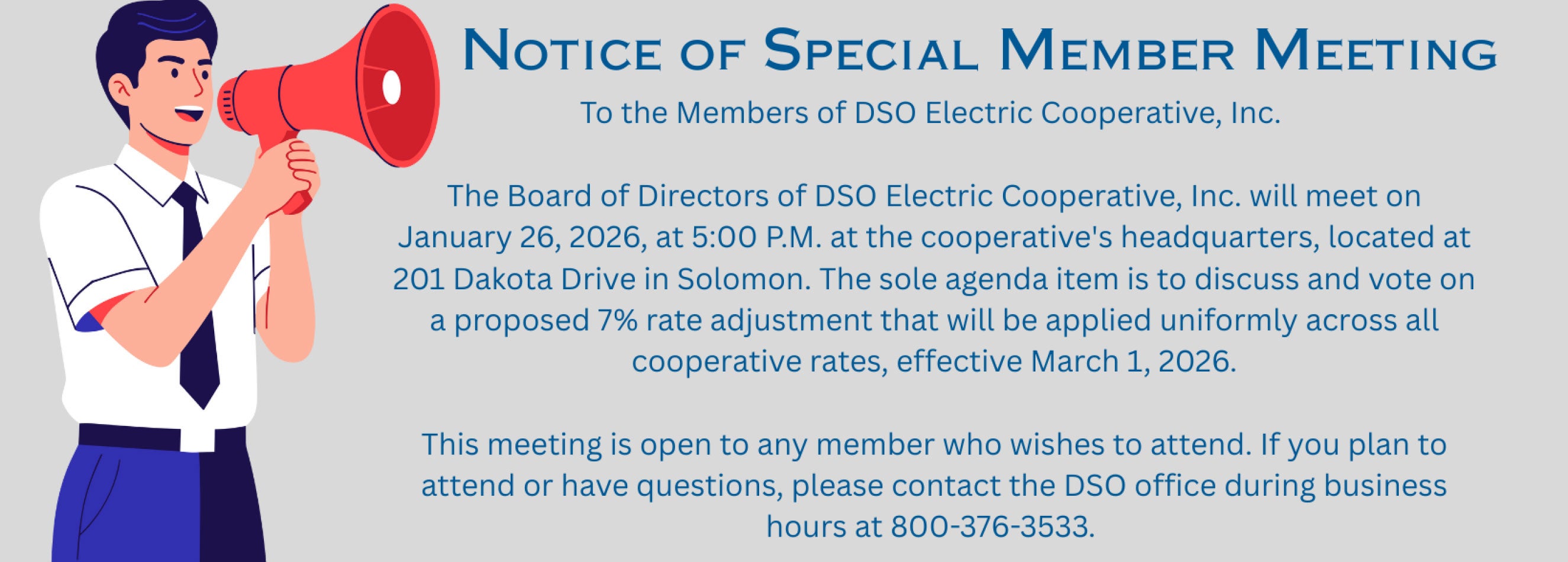 special meeting info