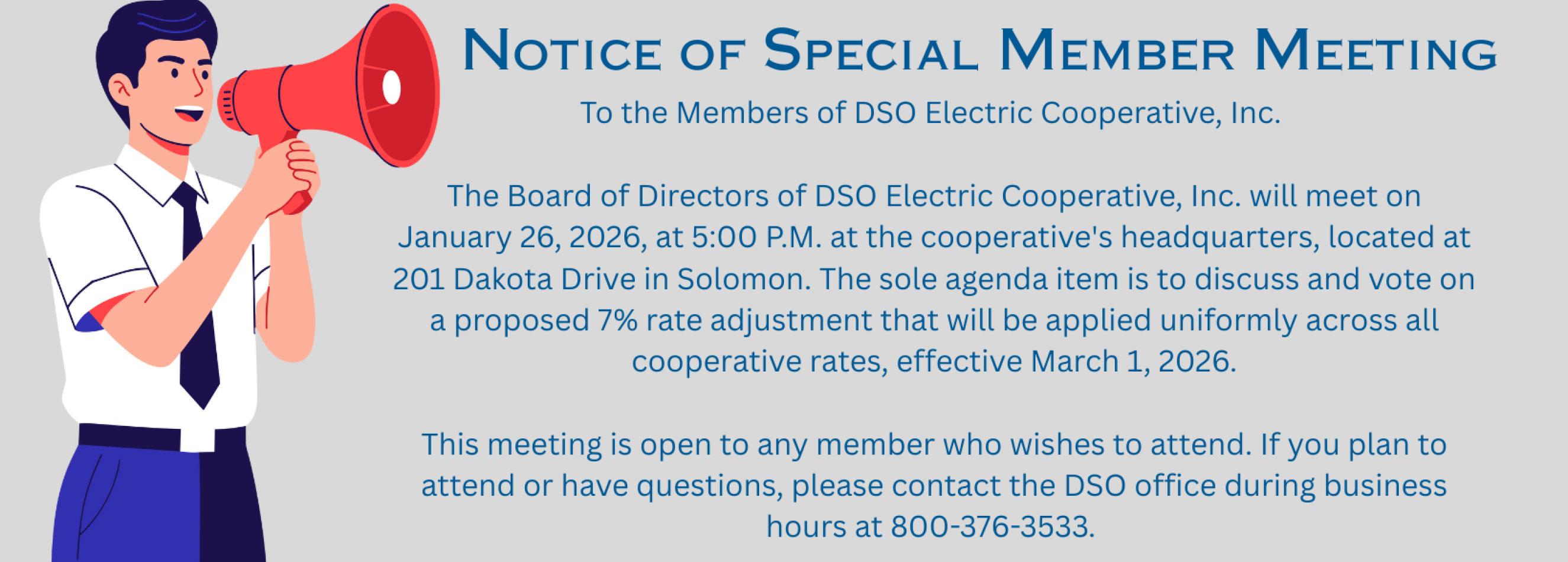 special meeting info